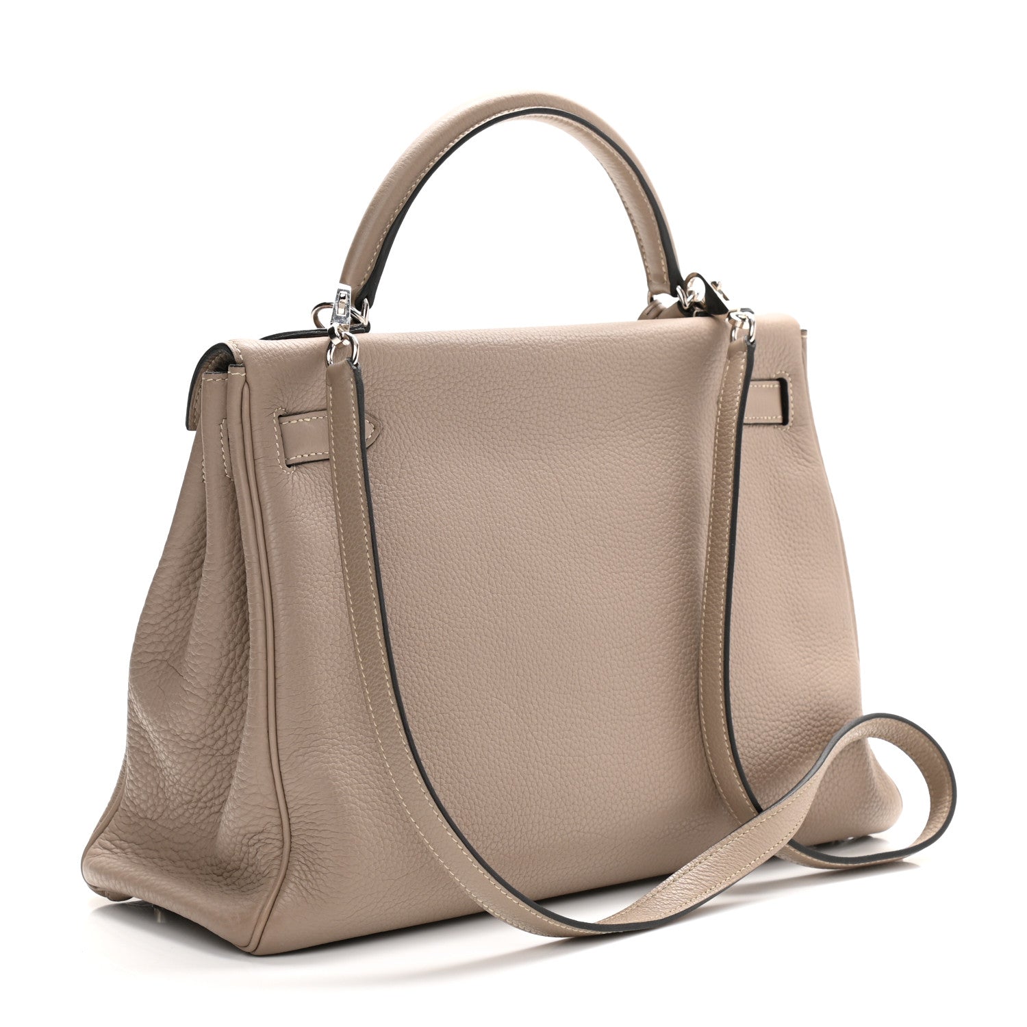 Hermes Taurillon Clemence Kelly Retourne 32 Gris Tourterelle 3 of 14