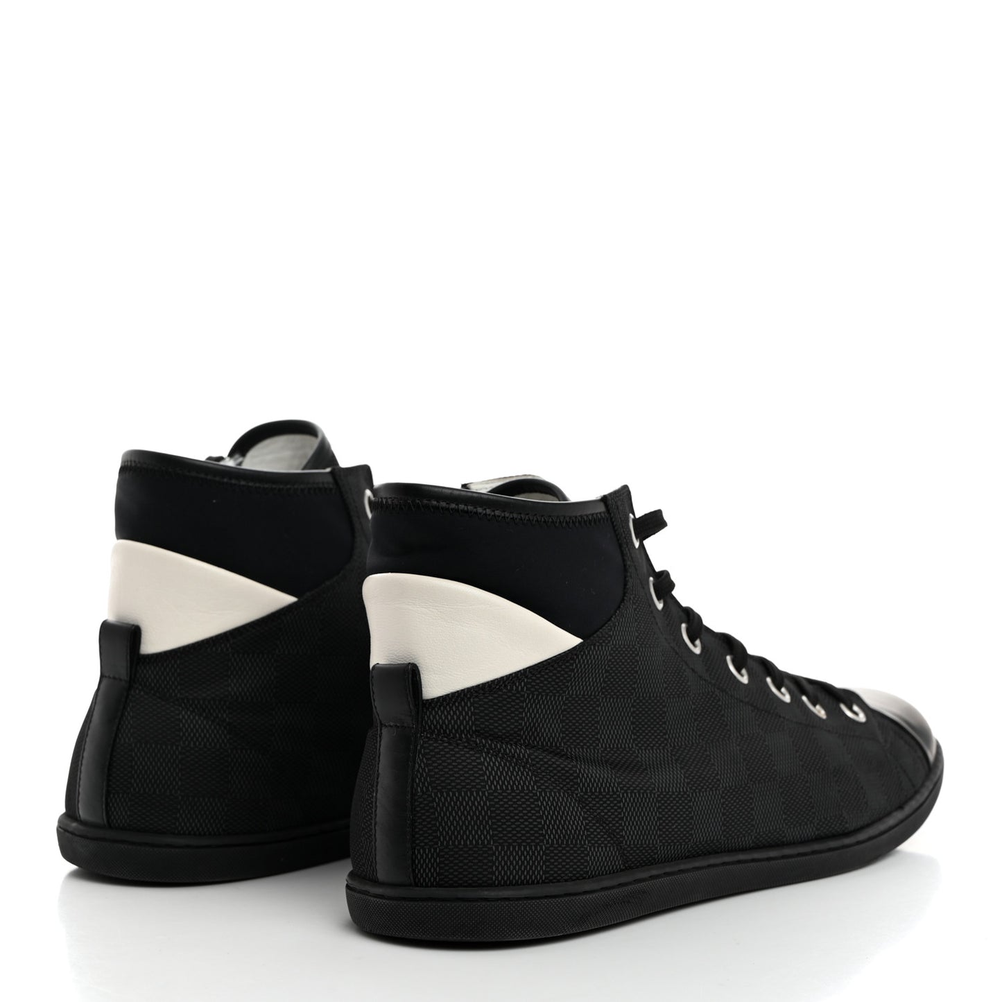 Nylon Damier Graphite Baseball High Top Sneaker Boots 11