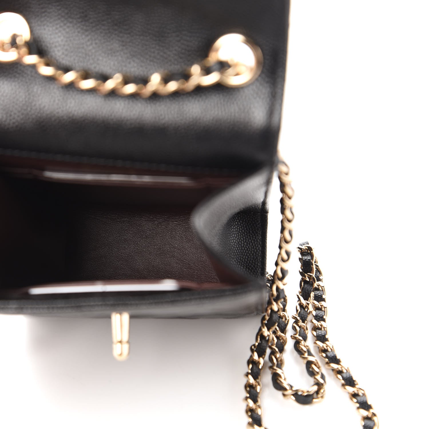 Chanel Caviar Quilted Classic Phone Holder Black 5 of 12