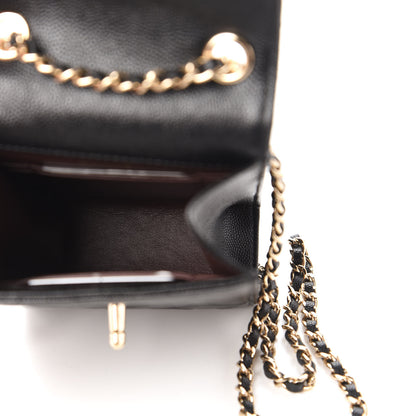 Chanel Caviar Quilted Classic Phone Holder Black 5 of 12