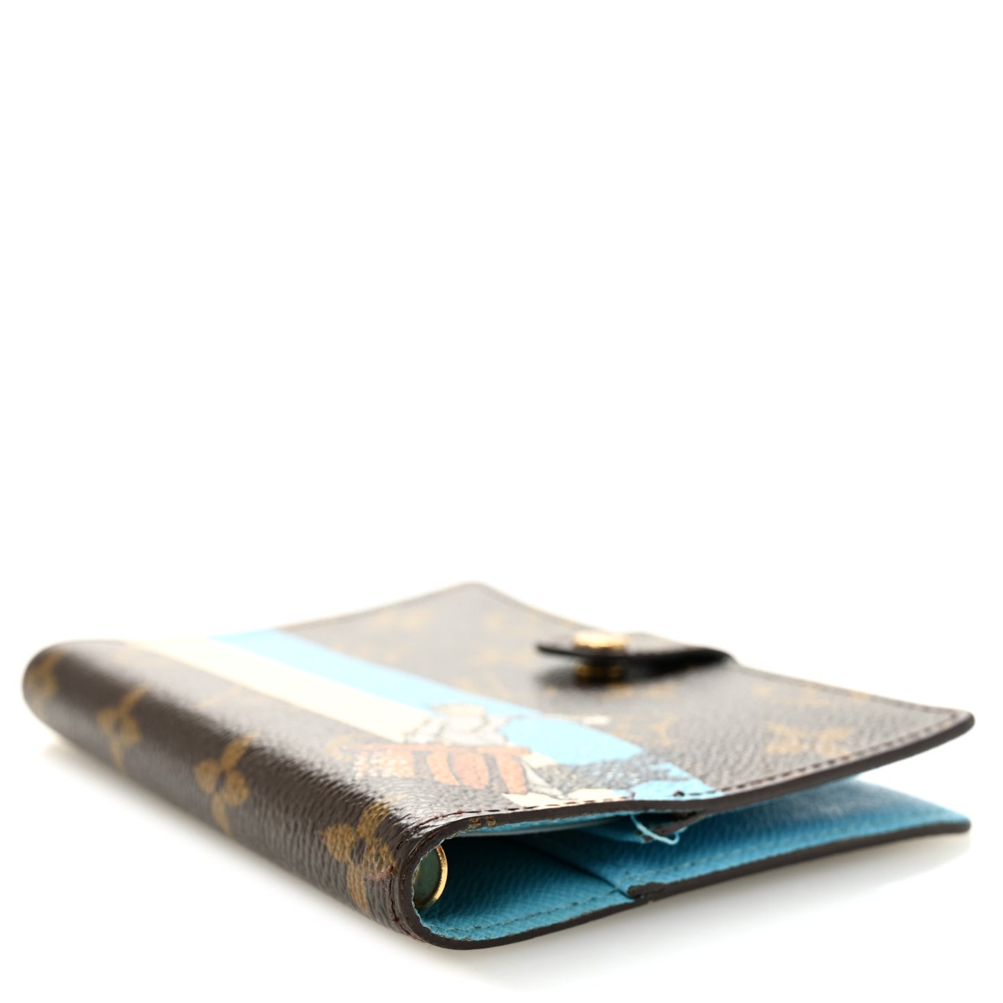 Monogram Groom Small Ring Agenda Cover Blue