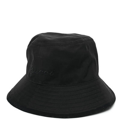 Gucci Cotton Logo Cabris Bucket Hat M Black 1 of 9