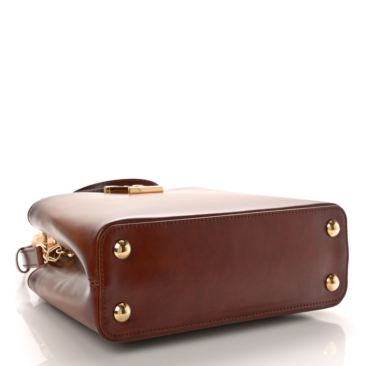 Louis Vuitton Calfskin Resin Capucines BB Smoked Tan 4 of 10
