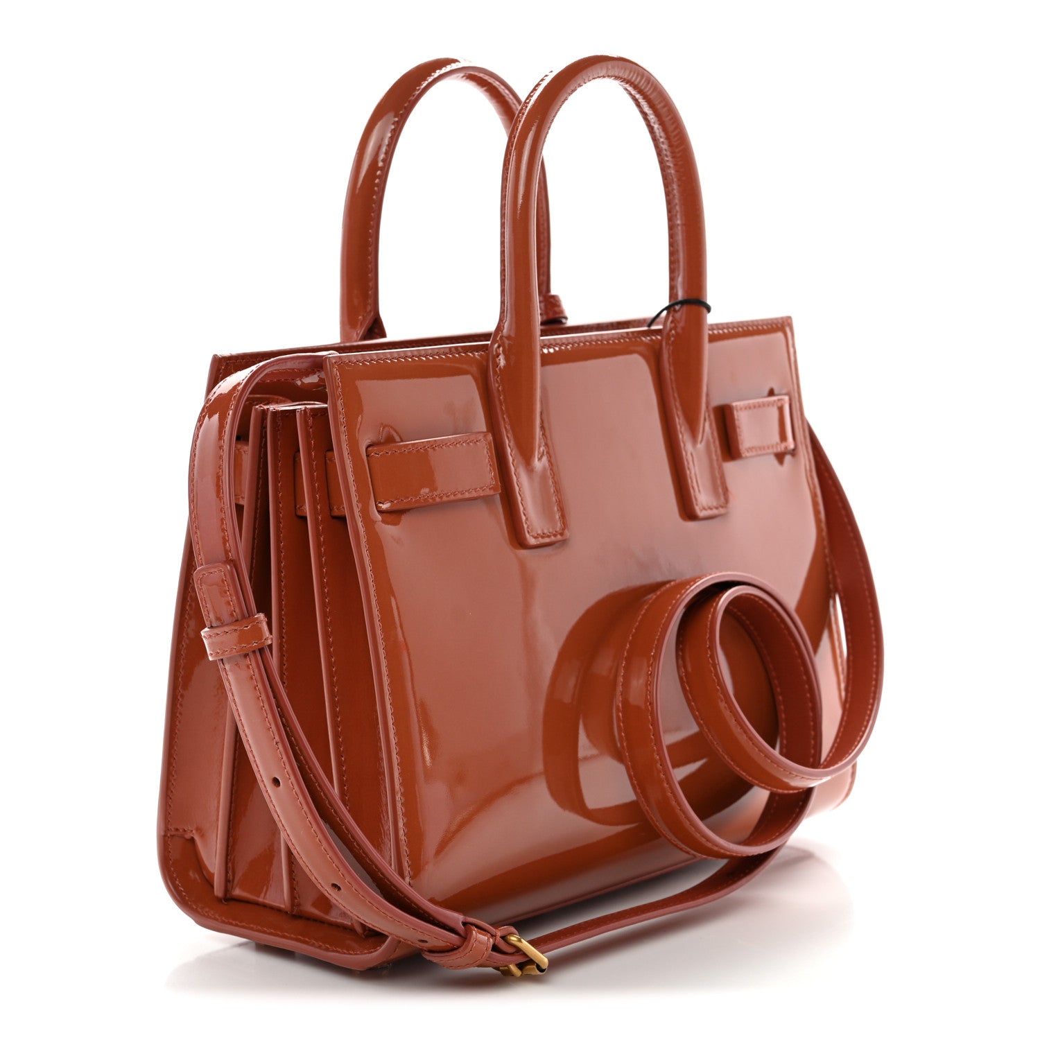Saint Laurent Patent Nano Sac de Jour Mild Rose 3 of 10