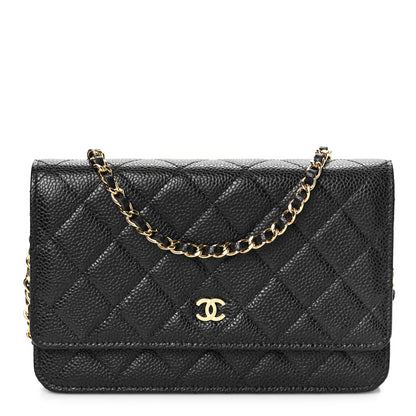 Chanel Caviar Quilted Wallet On Chain WOC Black 1 of 11