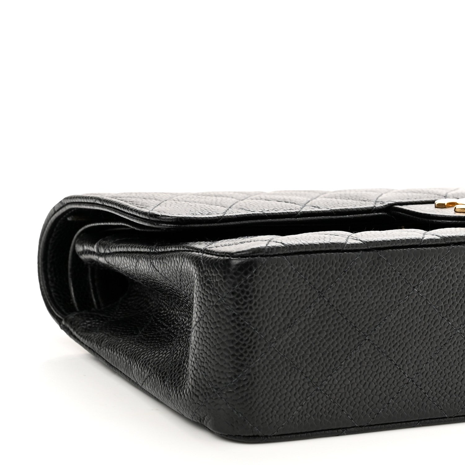 Chanel Caviar Quilted Medium Double Flap Black 9 of 10