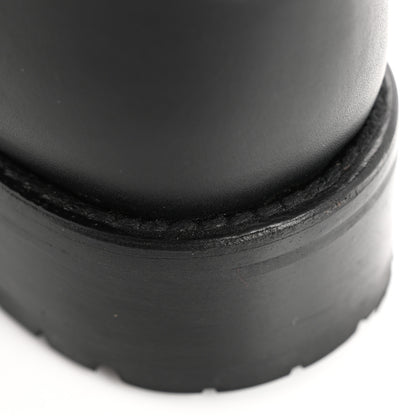 Chanel Oily Calfskin Quilted High Boots 37.5 Black 9 of 9
