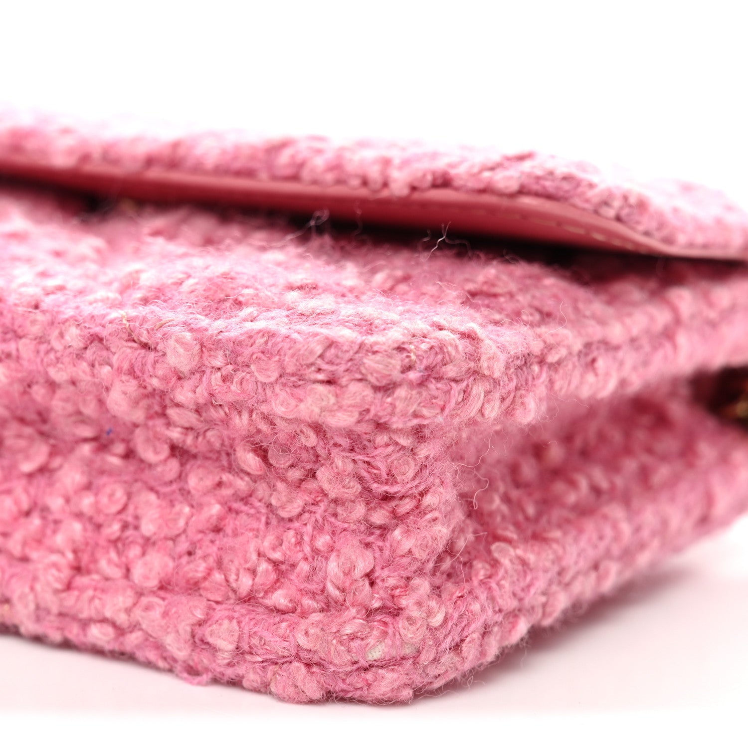 Chanel Tweed Quilted Flap Chain Waist Bag Pink 11 of 11