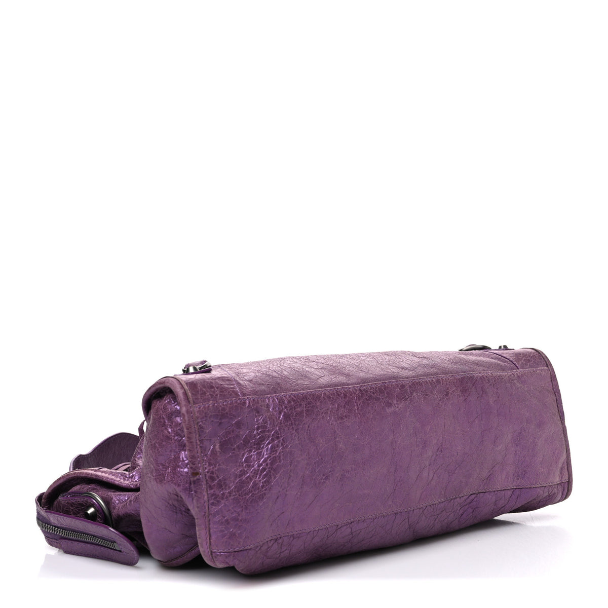 Agneau Classic Hardware City Metallic Purple