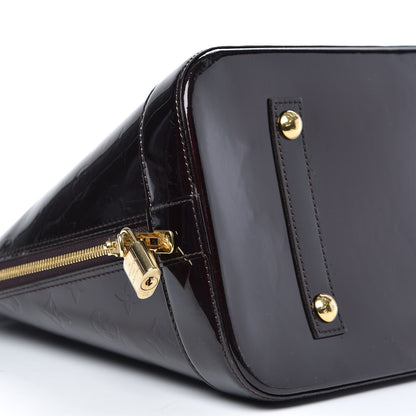 Louis Vuitton Vernis Alma MM Amarante 8 of 9