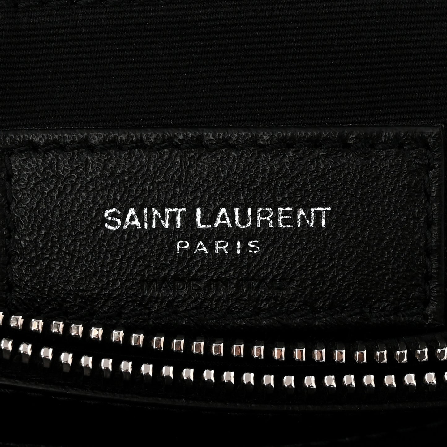 Calfskin Y Quilted Monogram Medium Loulou Chain Satchel Black