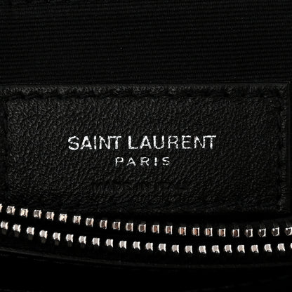 Saint Laurent Calfskin Y Quilted Monogram Medium Loulou Chain Satchel Black 6 of 10