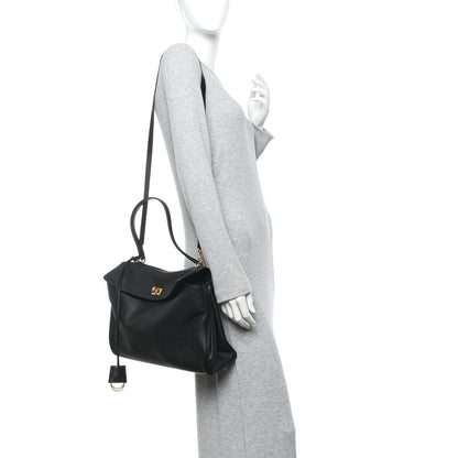 Balenciaga Natural Smooth Calfskin Medium Rodeo Top Handle Handbag Black 2 of 11
