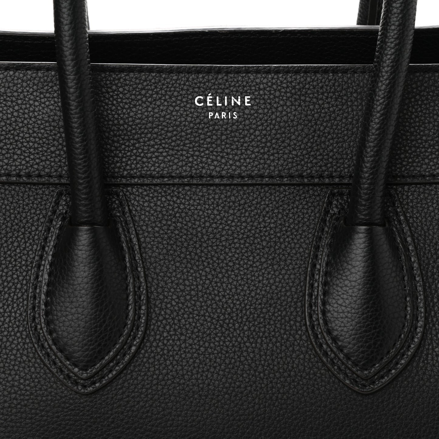 Drummed Calfskin Mini Luggage Black