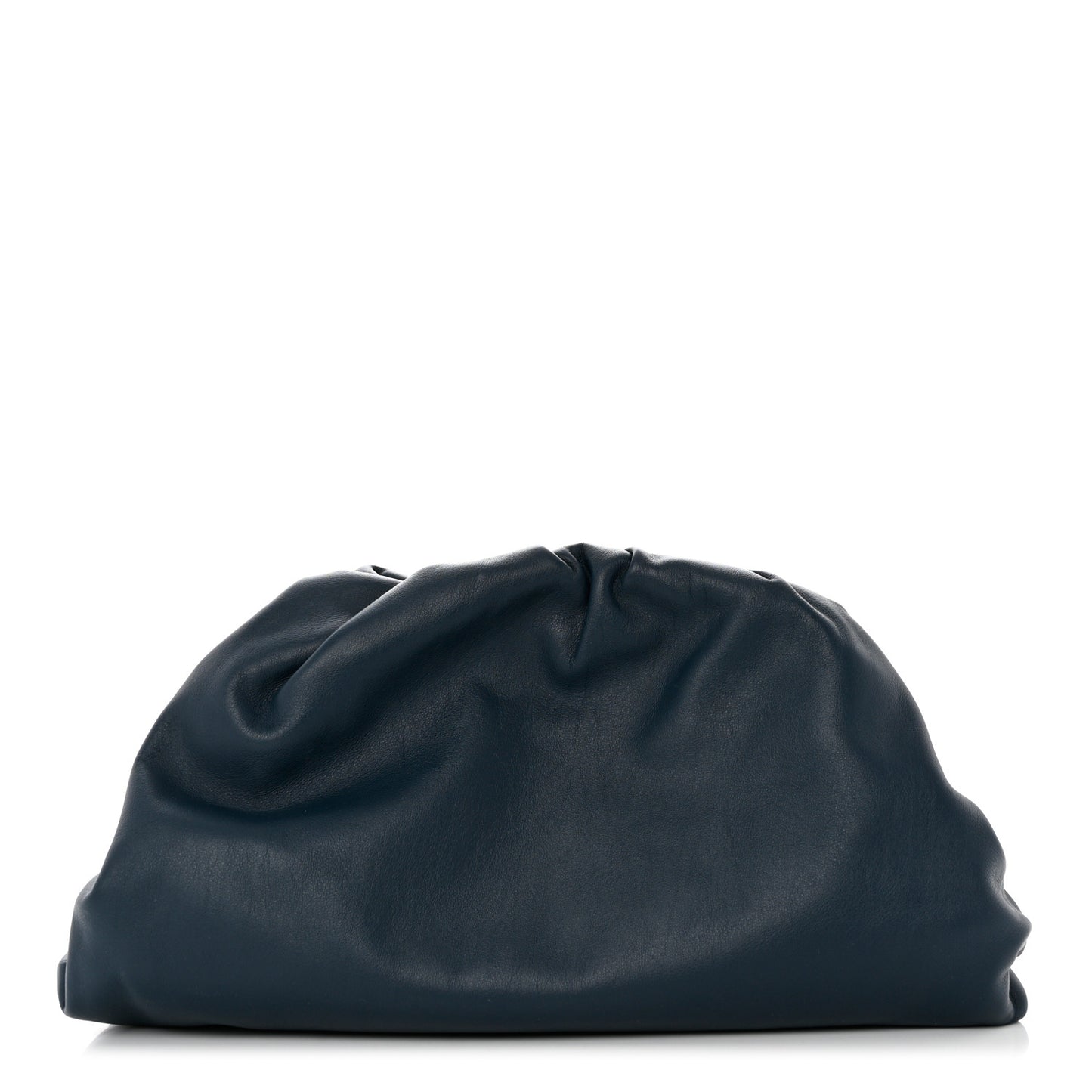 Smooth Butter Calf The Pouch Oversized Clutch Deep Blue