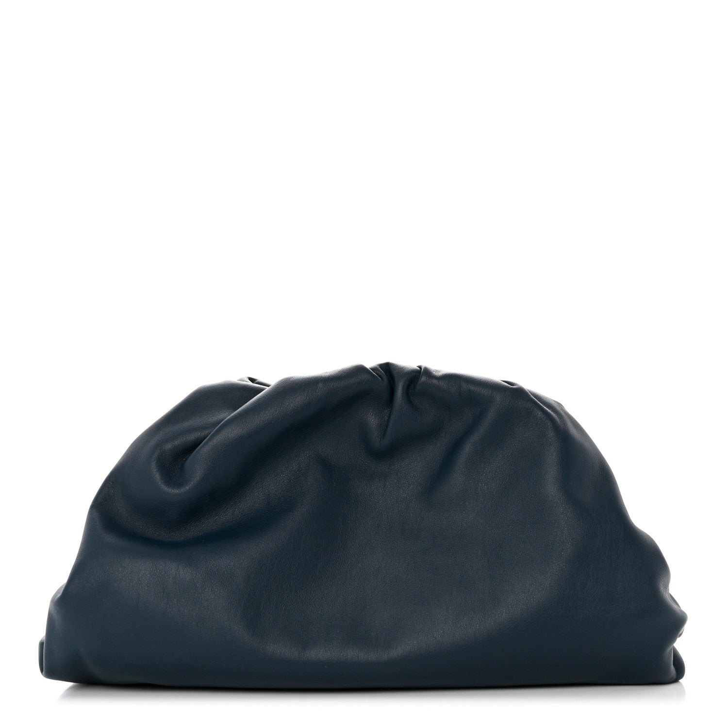 Bottega Veneta Smooth Butter Calf The Pouch Oversized Clutch Deep Blue 1 of 7