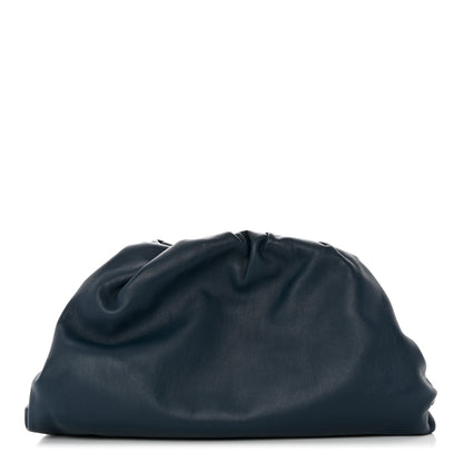 Bottega Veneta Smooth Butter Calf The Pouch Oversized Clutch Deep Blue 1 of 7