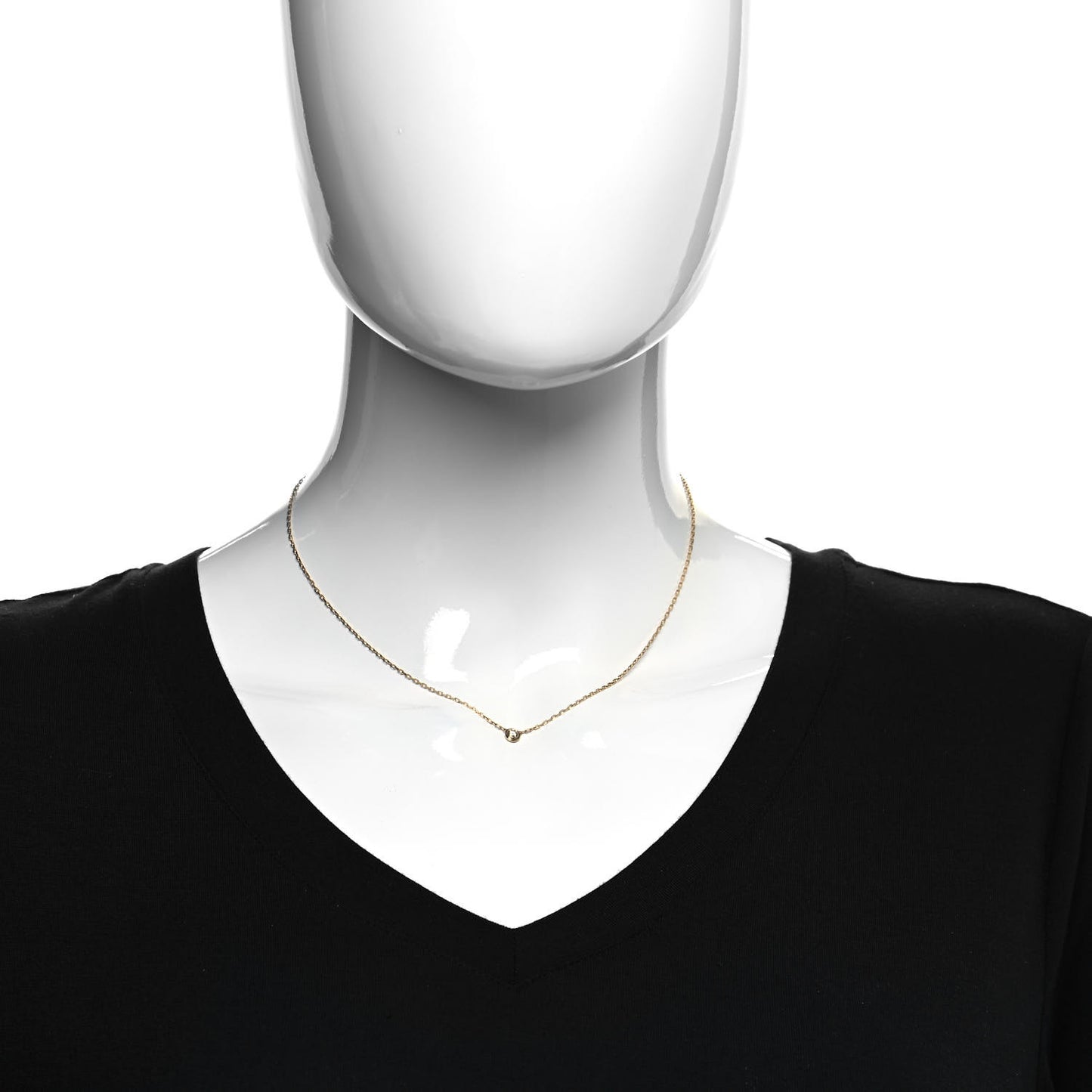 18K Yellow Gold Diamond SM D'Amour Pendant Necklace
