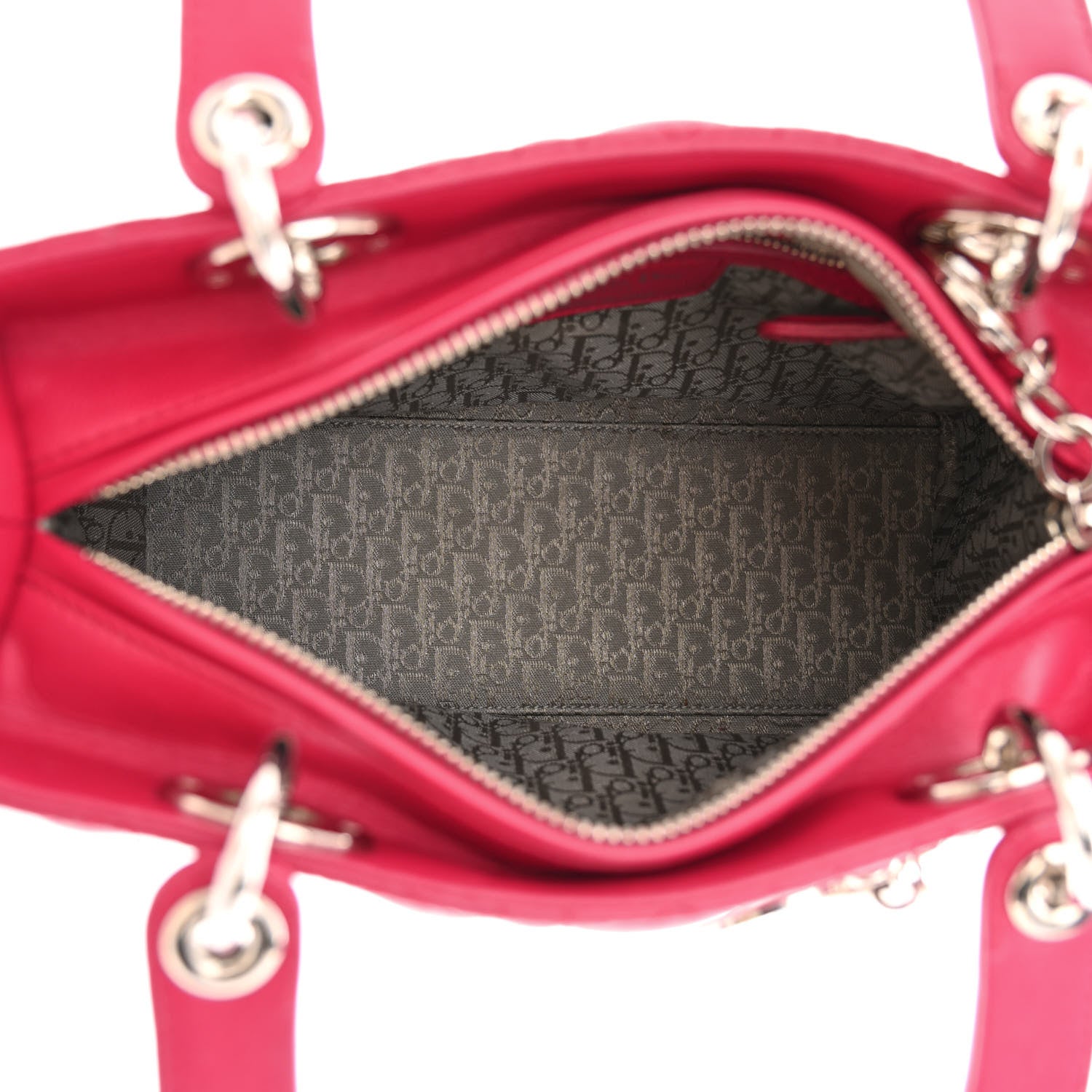 Christian Dior Lambskin Cannage Medium Lady Dior Pink 5 of 12