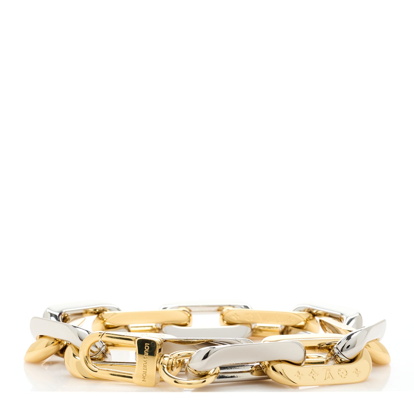 Metal Coussin Chain Strap Silver Gold
