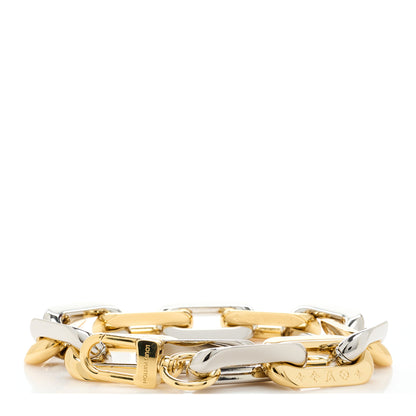 Louis Vuitton Metal Coussin Chain Strap Silver Gold 1 of 3