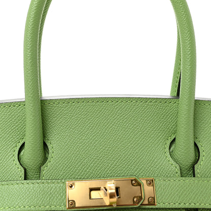 Hermes Epsom Sellier Birkin 30 Vert Criquet 8 of 10