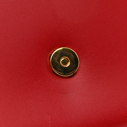 Saint Laurent Calfskin Monogram Cassandre Clutch Rouge Orient 8 of 12
