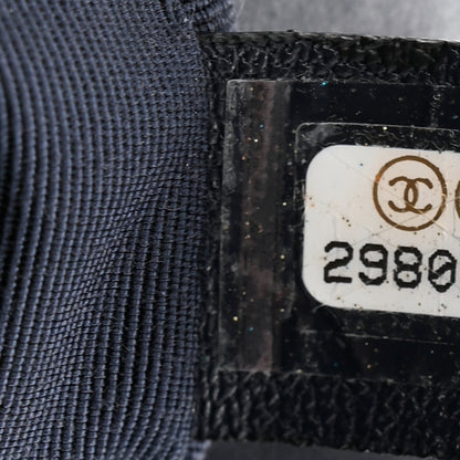 Chanel Goatskin Quilted Large Chanel 19 Flap Navy Blue 7 of 10
