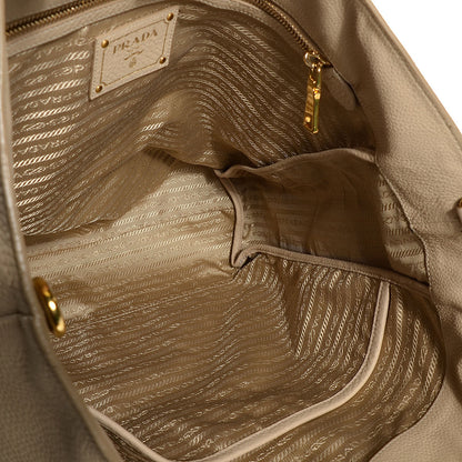 Prada Vitello Daino North South Tote Sabbia 5 of 10