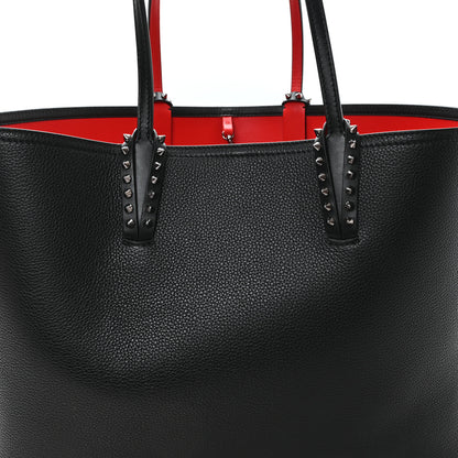 Christian Louboutin Calfskin Empire Spikes East West Cabata Tote Black 9 of 12