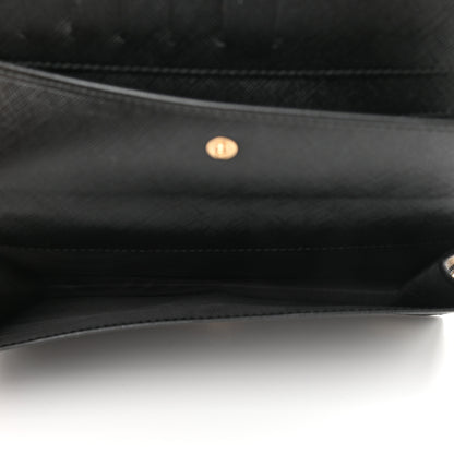 Salvatore Ferragamo Calfskin Vara Wallet On Chain Black 5 of 10