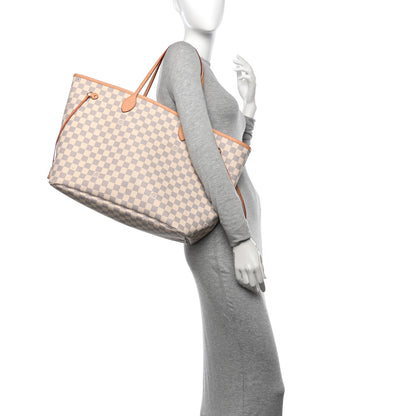 Louis Vuitton Damier Azur Neo Neverfull GM Rose Ballerine 2 of 14
