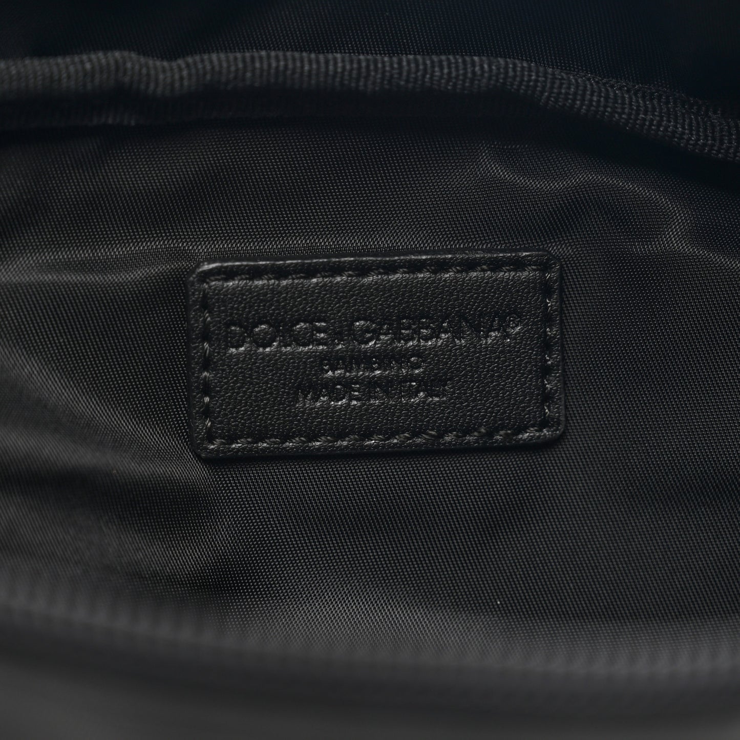 Nylon Logo Belt Bag Black