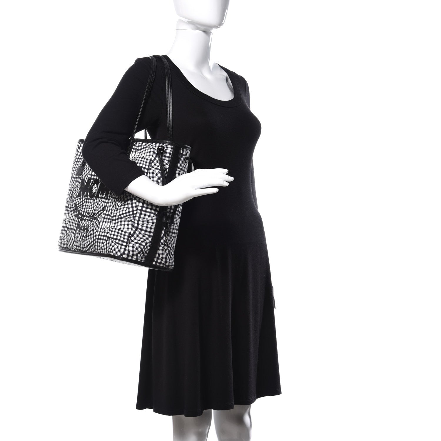 MCM Visetos Medium Liz Reversible Shopper Tote Black 2 of 15