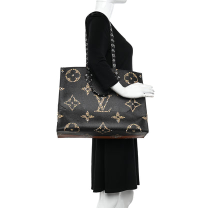 Louis Vuitton Monogram Giant Jungle Onthego GM Black 2 of 10