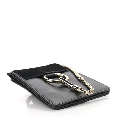 Chloe Suede Calfskin Mini Faye Bracelet Bag Black 4 of 10