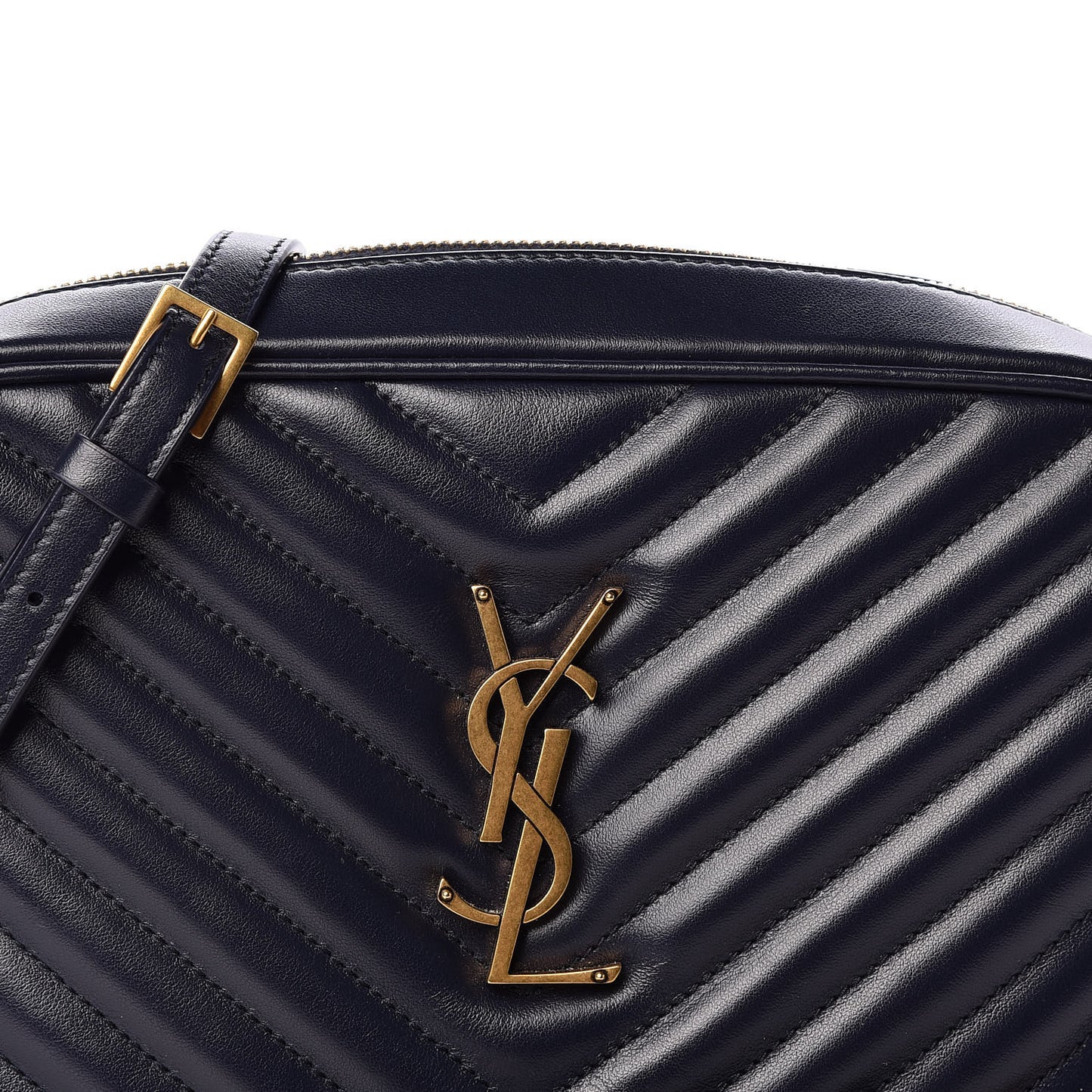 Calfskin Matelasse Lou Camera Bag Navy