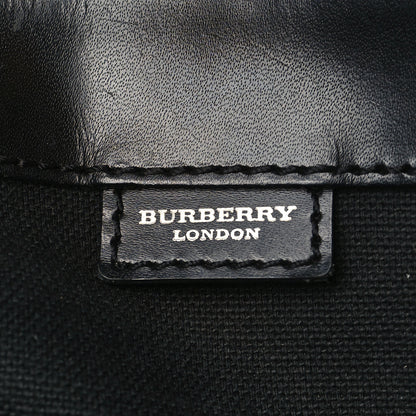 Burberry Canvas House Check Tote Black 5 of 7