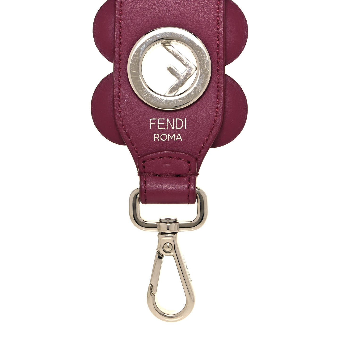 Vitello Century Opaco F is Fendi Floral Mini Strap You Black Cherry