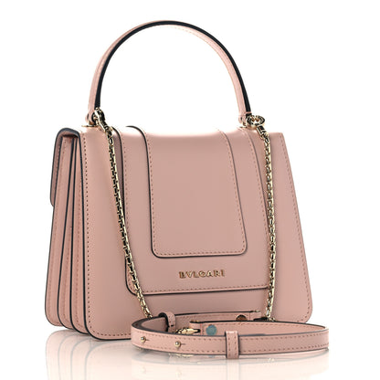 Bulgari Calfskin Serpenti Forever Top Handle Crystal Rose 4 of 11