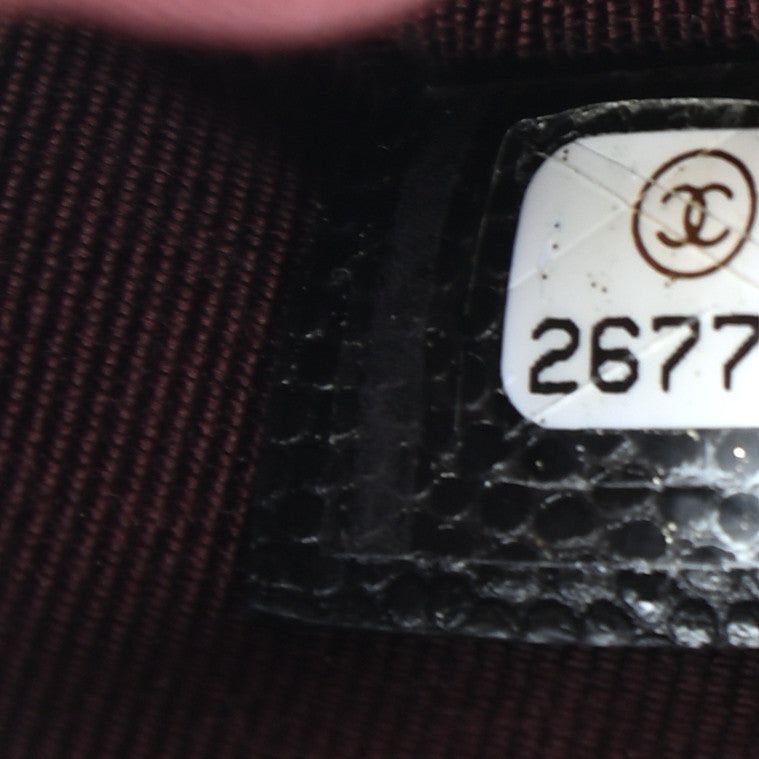 Caviar Quilted Small Cosmetic Case Black