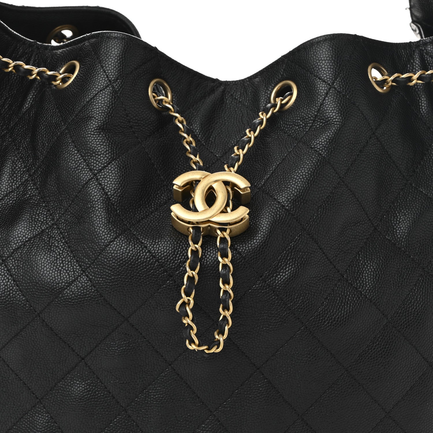 Chanel Caviar Quilted Medium Chanel 25 Handbag Black 9 of 15