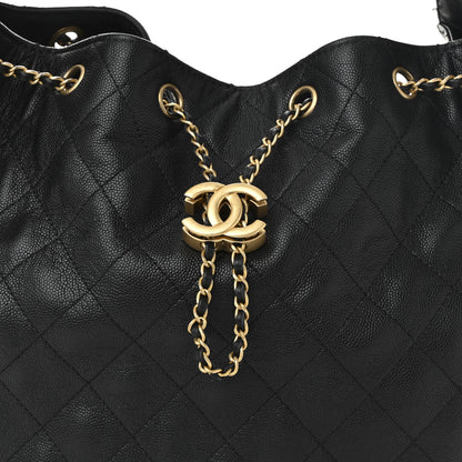 Chanel Caviar Quilted Medium Chanel 25 Handbag Black 9 of 15