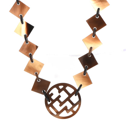 Hermes Buffalo Horn Lacquer Lena Necklace 4 of 6