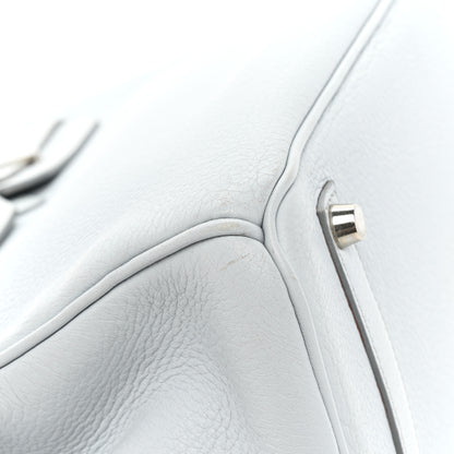 Hermes Taurillon Clemence Birkin 35 Gris Perle 18 of 25