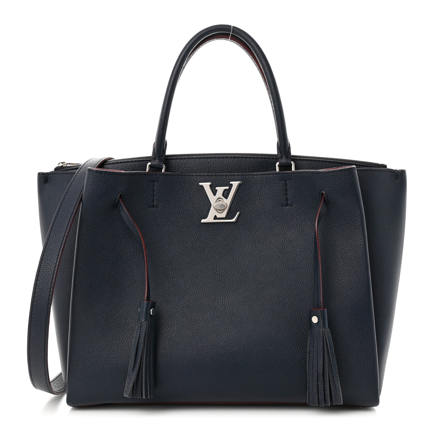 Louis Vuitton Calfskin Lockmeto Marine Rouge 1 of 10