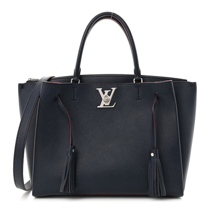 Louis Vuitton Calfskin Lockmeto Marine Rouge 1 of 10