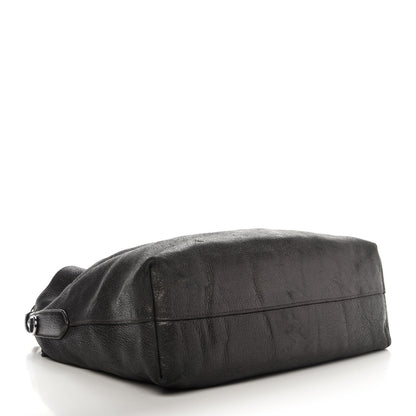 Prada Metallic Vitello Daino Hobo Dark Grey 4 of 15