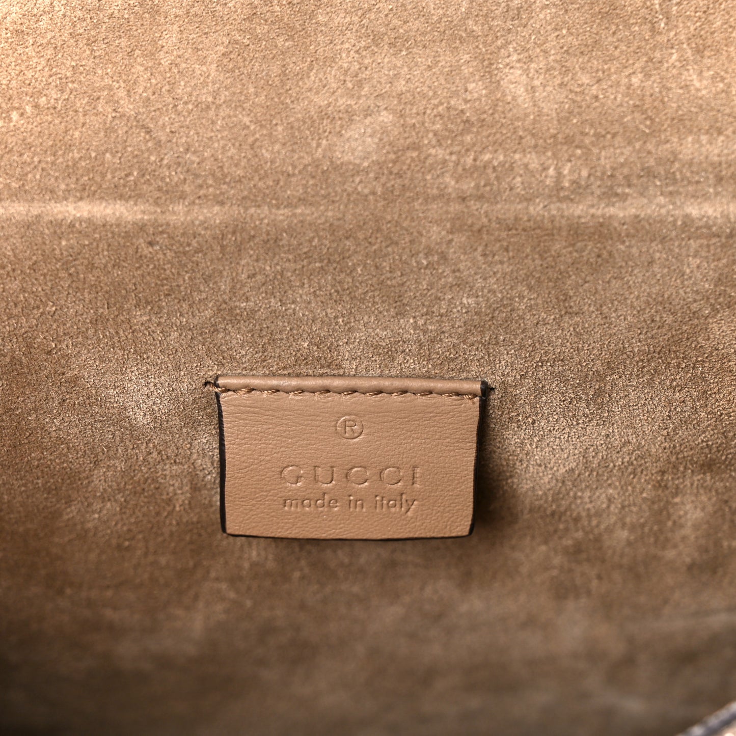 GG Supreme Monogram Medium Dionysus Shoulder Bag Taupe