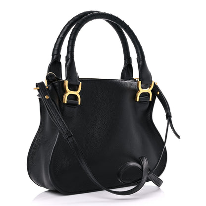 Chloe Calfskin Small Marcie Satchel Black 3 of 11